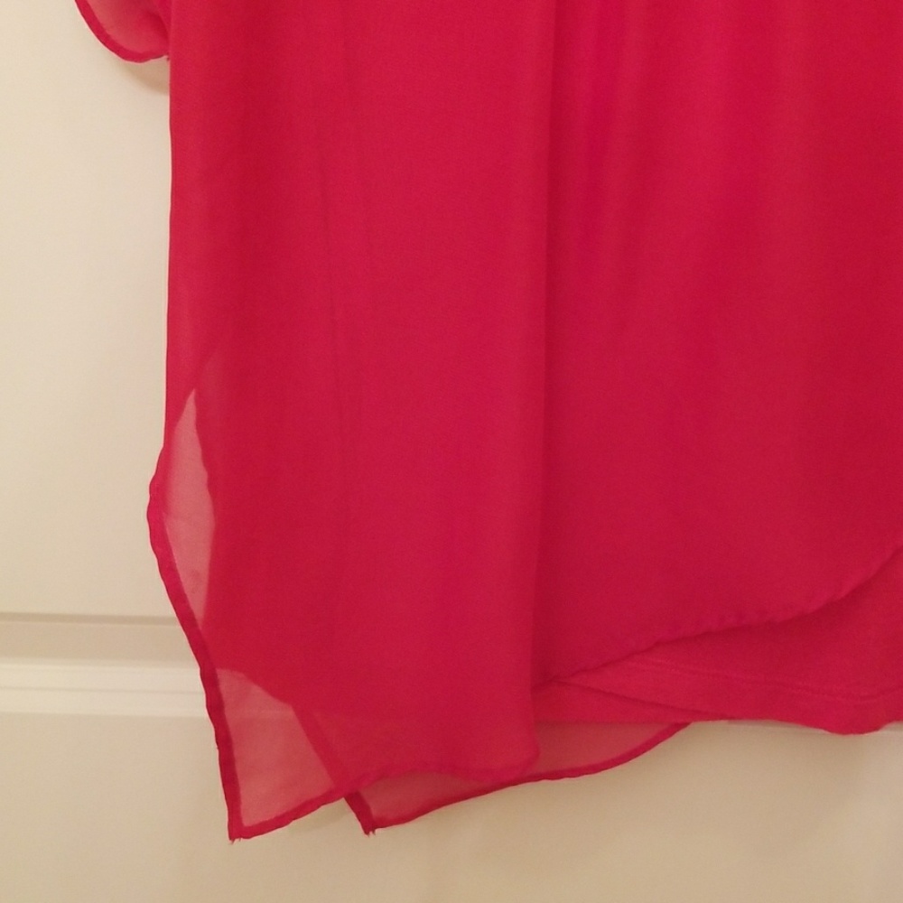Asymmetrical Red Top - Picture 3 of 8